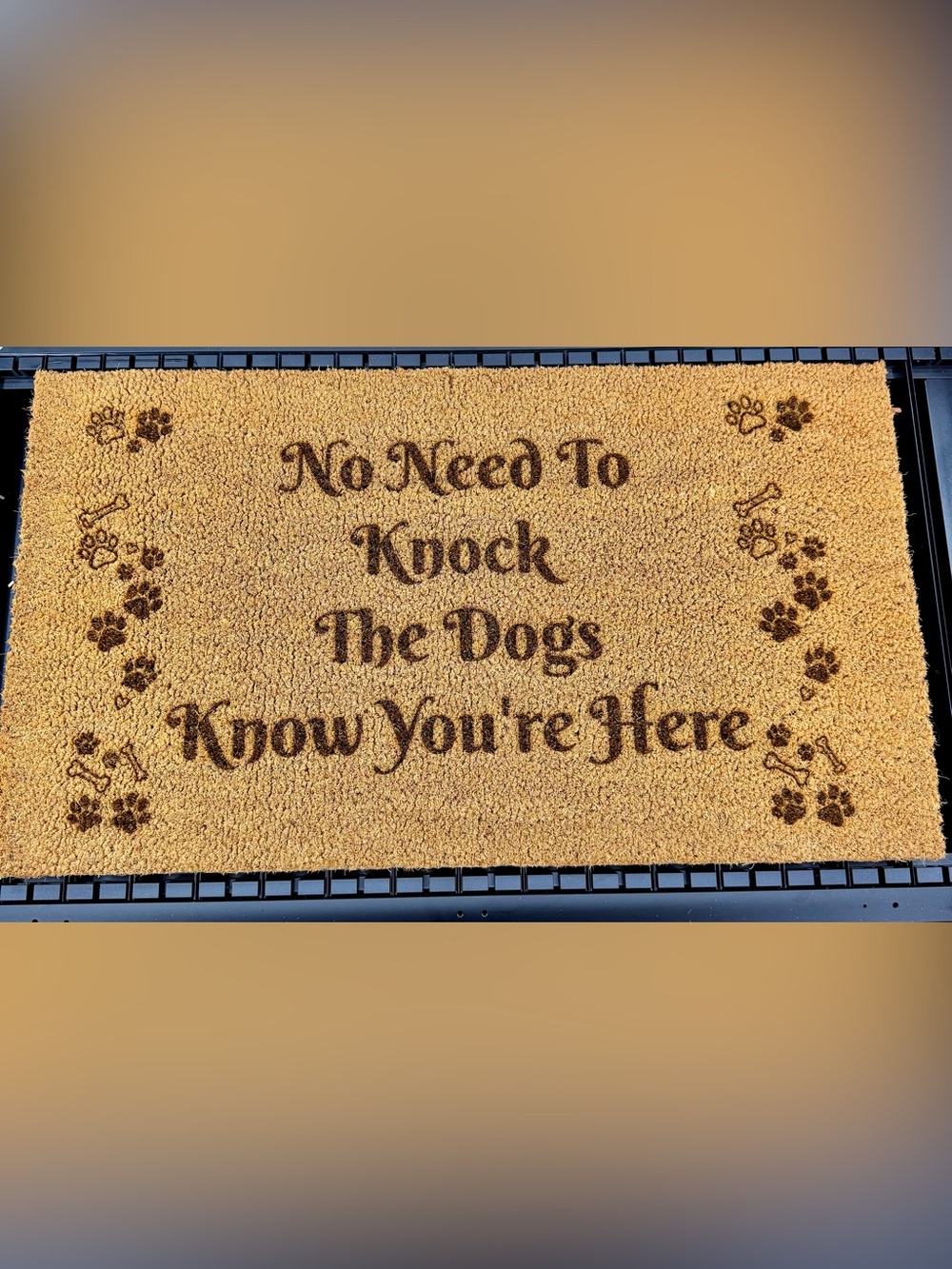 Designed and hand crafted by me Coir Doormat Bulk 30x17” w/non slip PVC backing